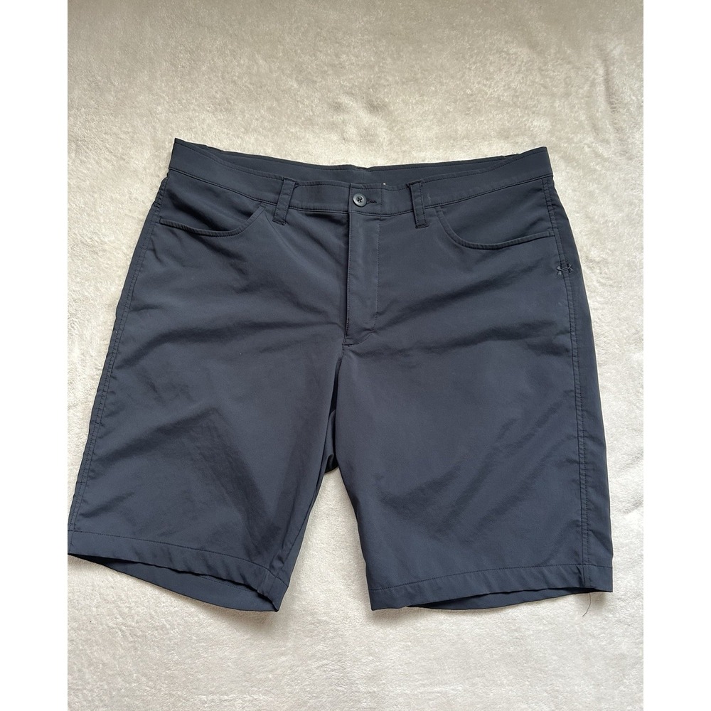Men's Under Armour grey shorts Sz 38 wicking material #athleticwear #athleisure